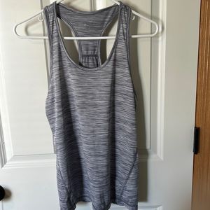Gray racer back tank